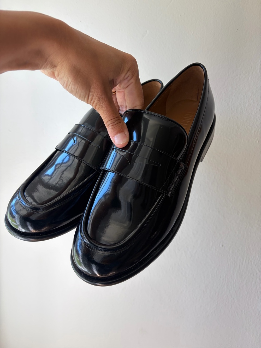 Thursday Boot Company Women’s Black Patent Leather Dress Penny Loafers - Picture 3 of 8